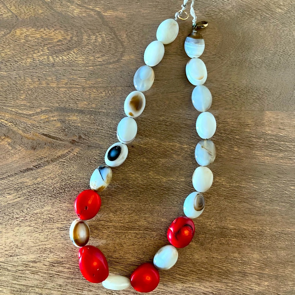Handmade real stone necklace